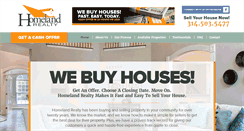 Desktop Screenshot of homelandrealtystl.com